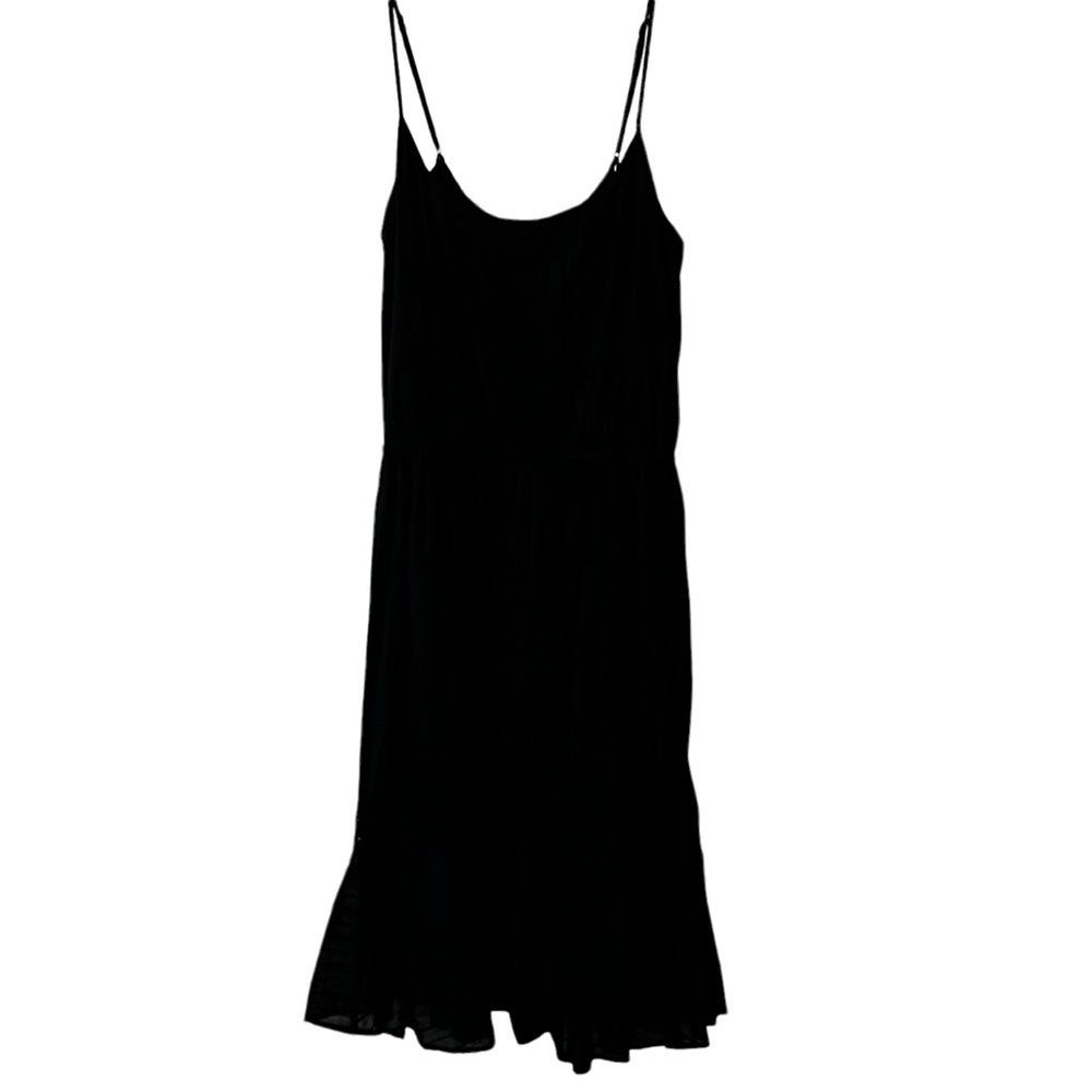 NEW Revolve Ella Moss  ‘Blanca’ Midi Dress in BLACK Large Ruffled Lace - Picture 2 of 16